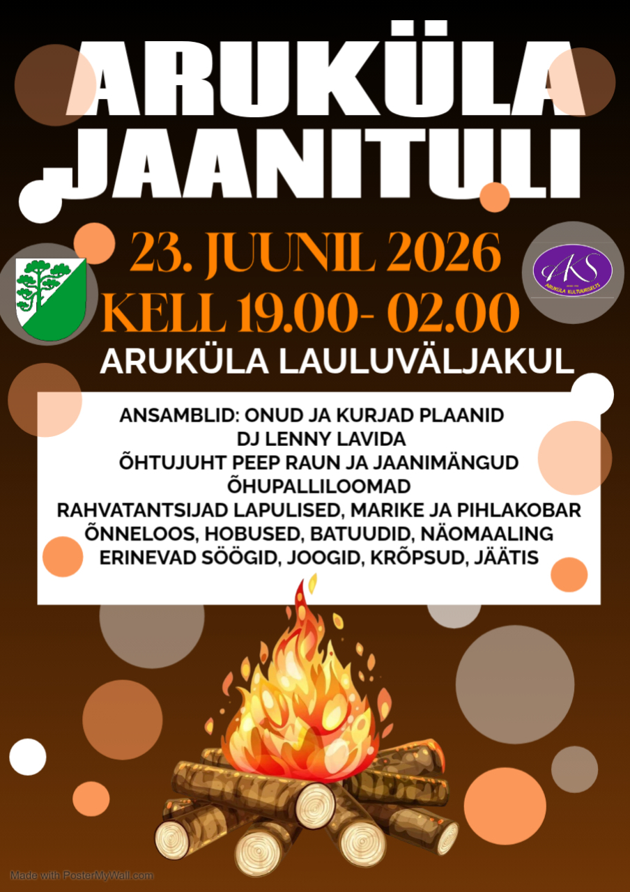 Event Aruküla jaanituli illustratsioon