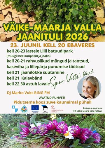 Event Väike-Maarja valla jaanituli Ebaveres illustratsioon