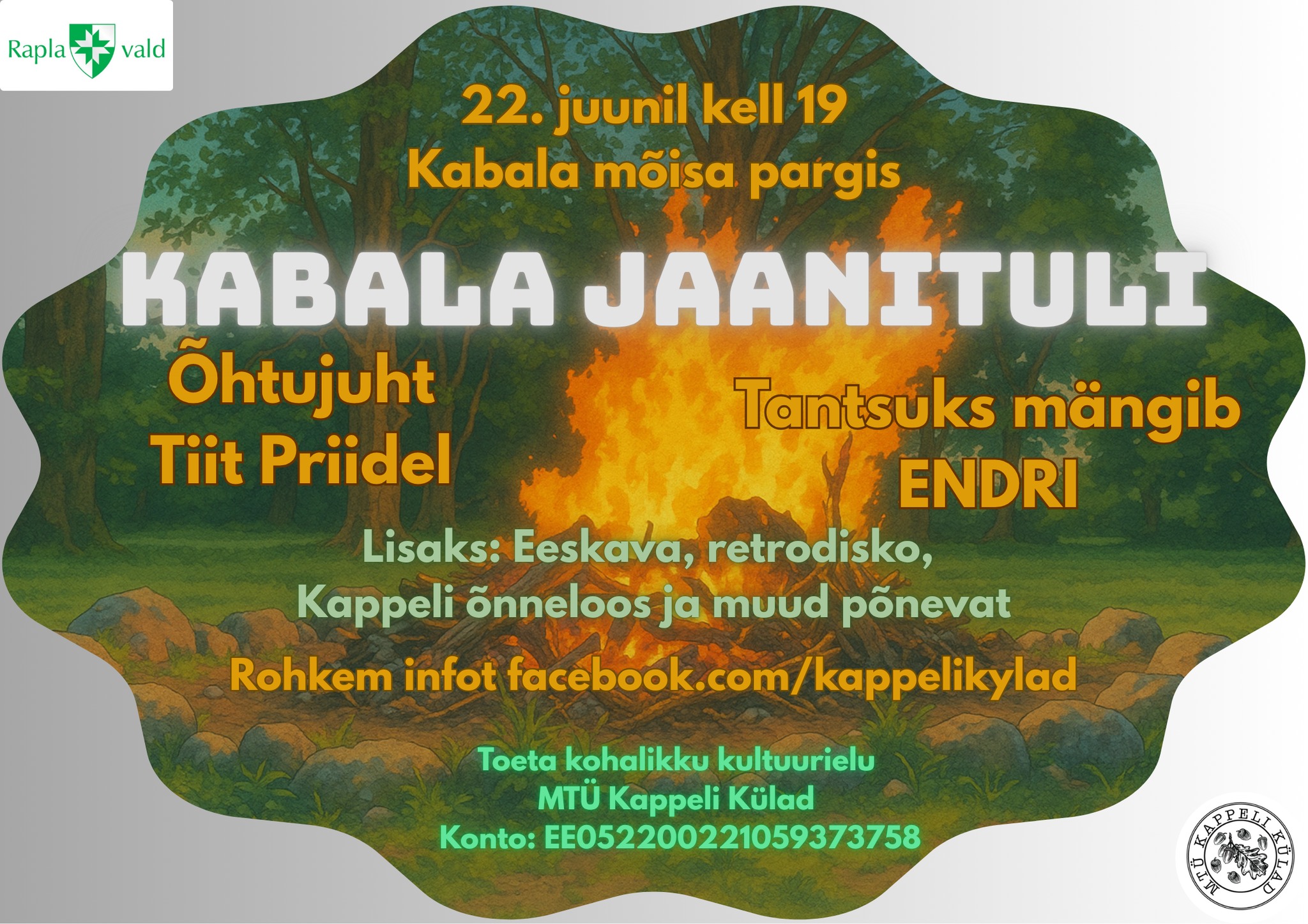 Event Kabala Jaanituli 2025 illustratsioon