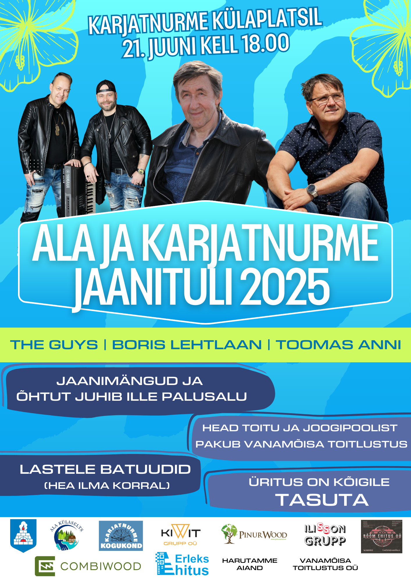 Event Karjatnurme ja Ala küla ühine jaanituli illustratsioon