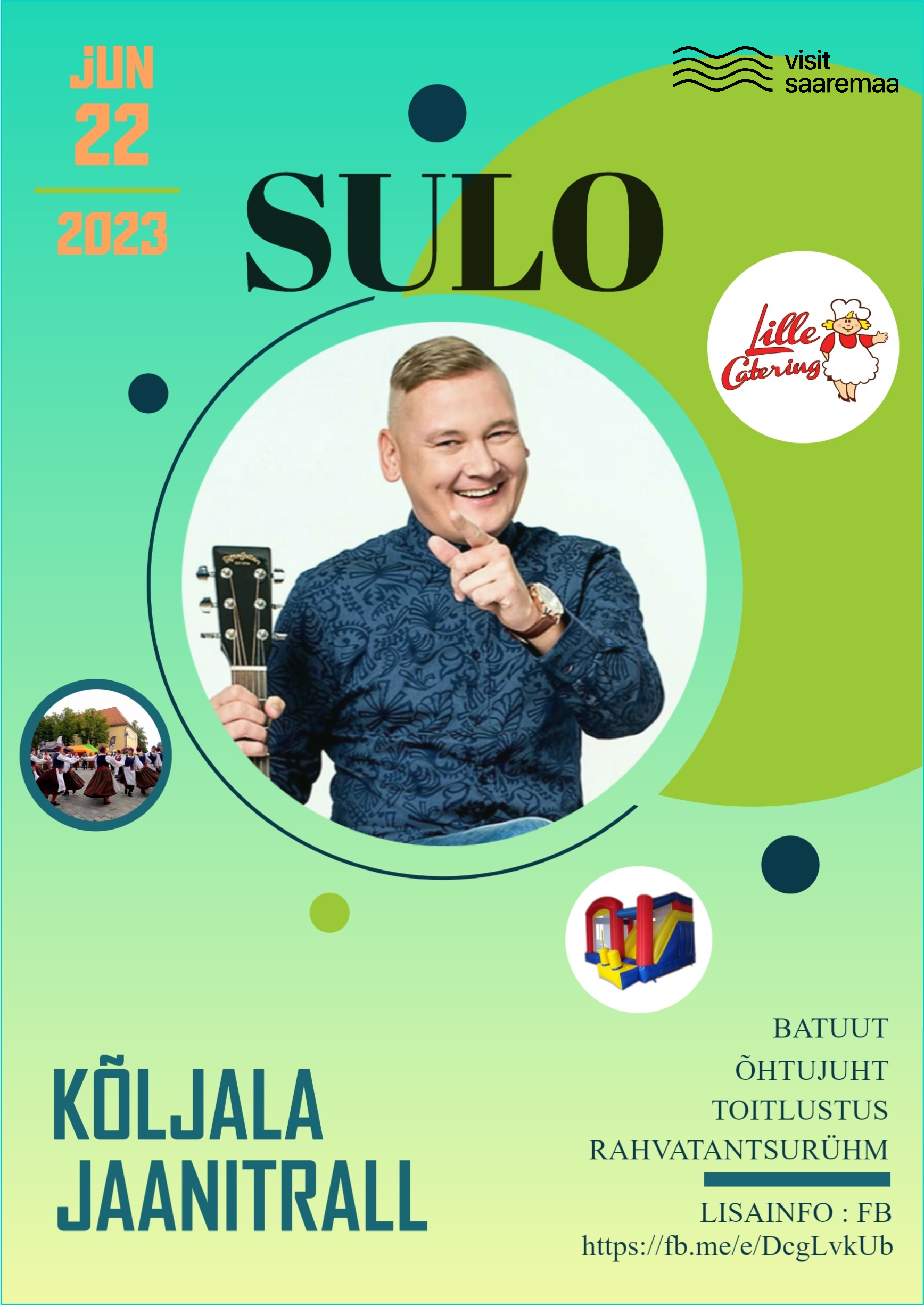 Event Jaanitrall Vana-Kõljala külaplatsil illustratsioon