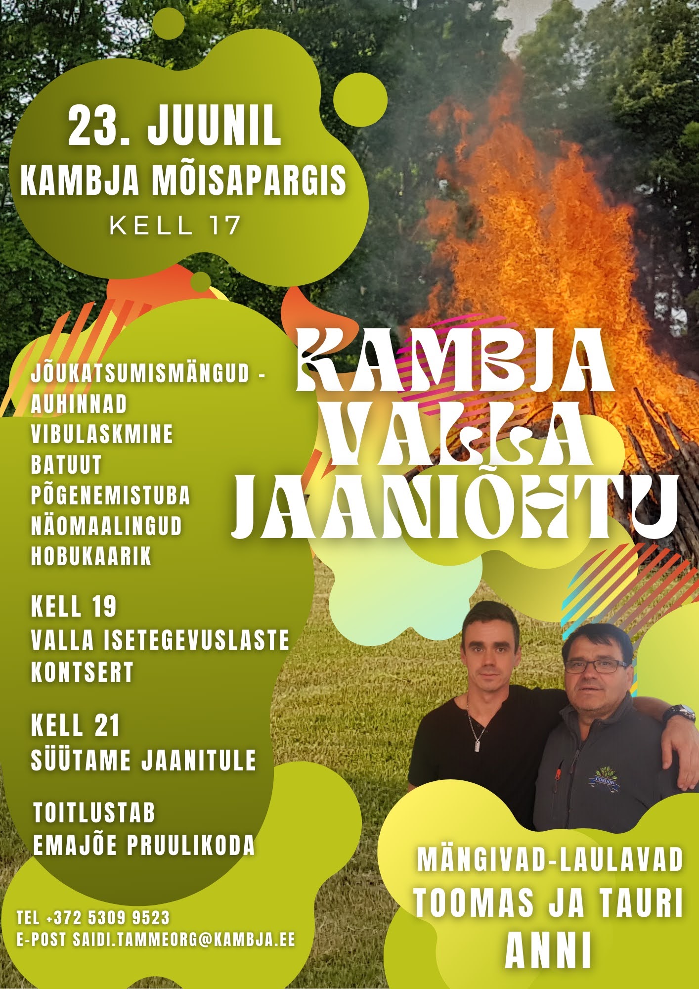 Event Kambja valla jaaniõhtu illustratsioon