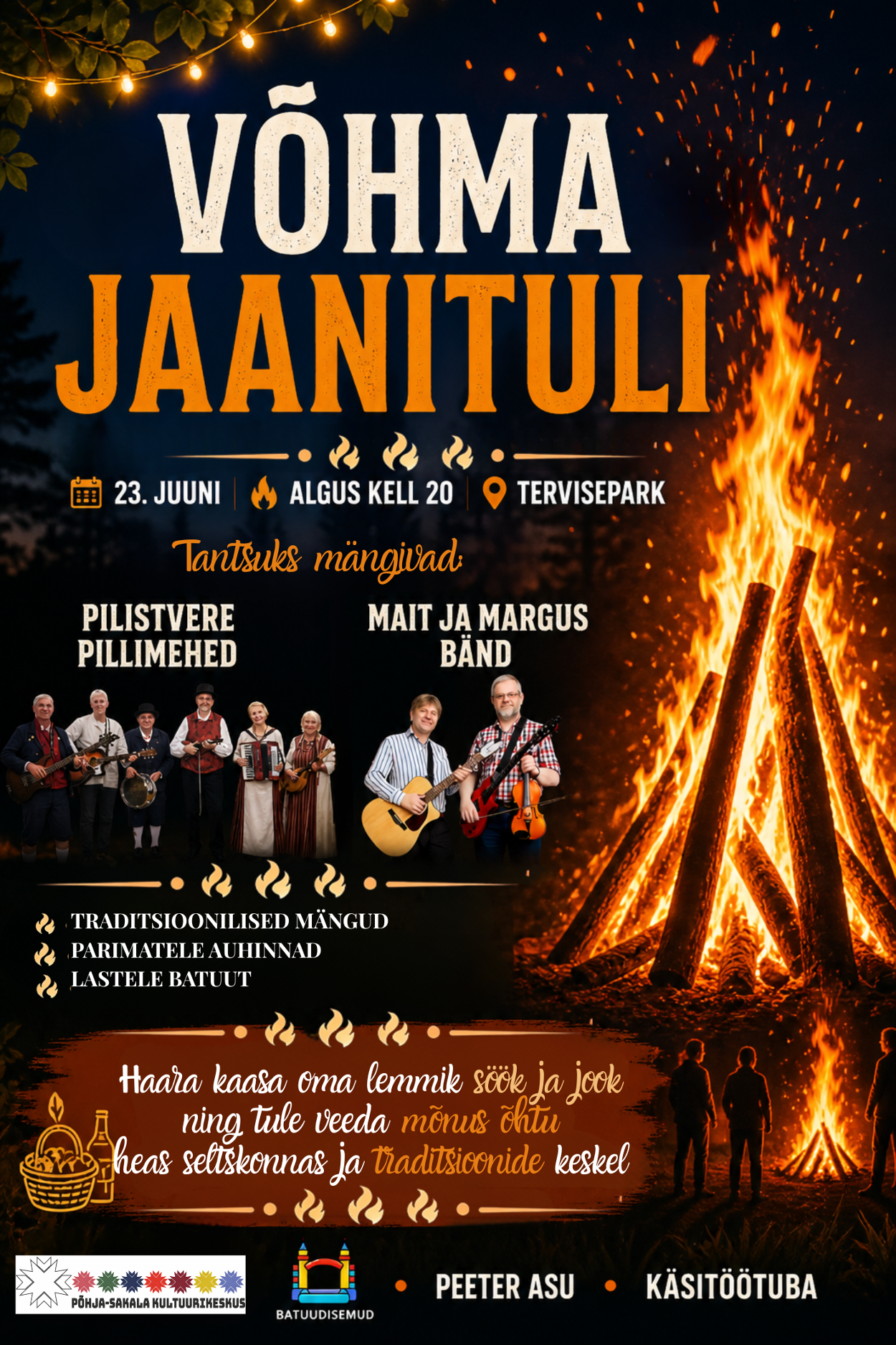 Event Võhma jaanituli illustratsioon