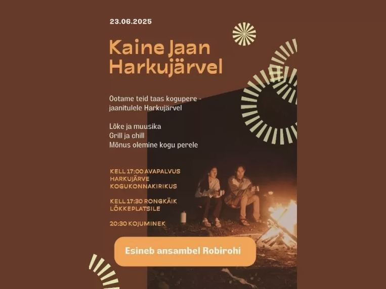 Event Harkujärve jaanituli illustratsioon