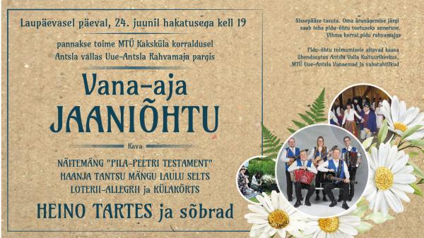 Event Vana-aja JAANIÕHTU illustratsioon