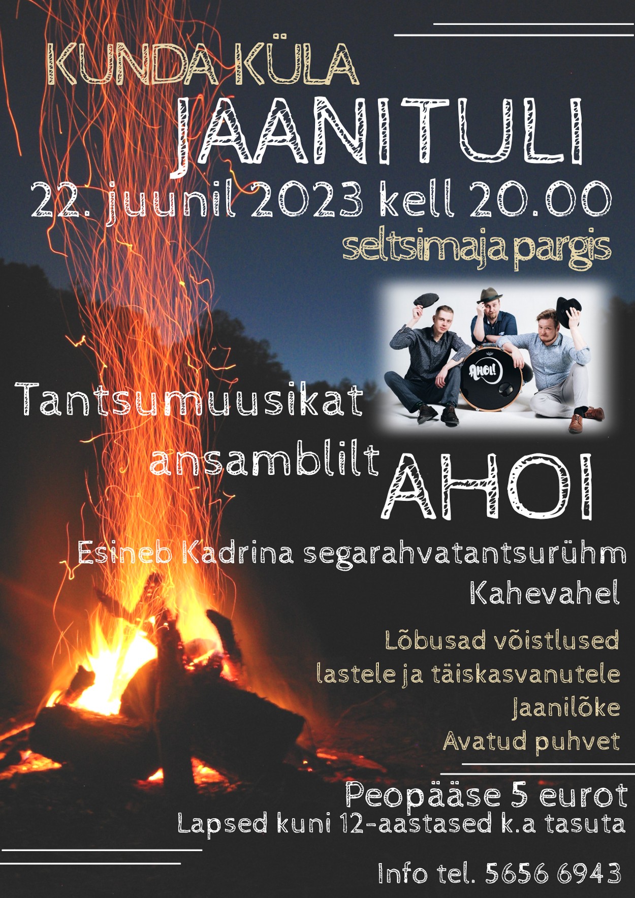 Event Kunda küla jaanituli illustratsioon