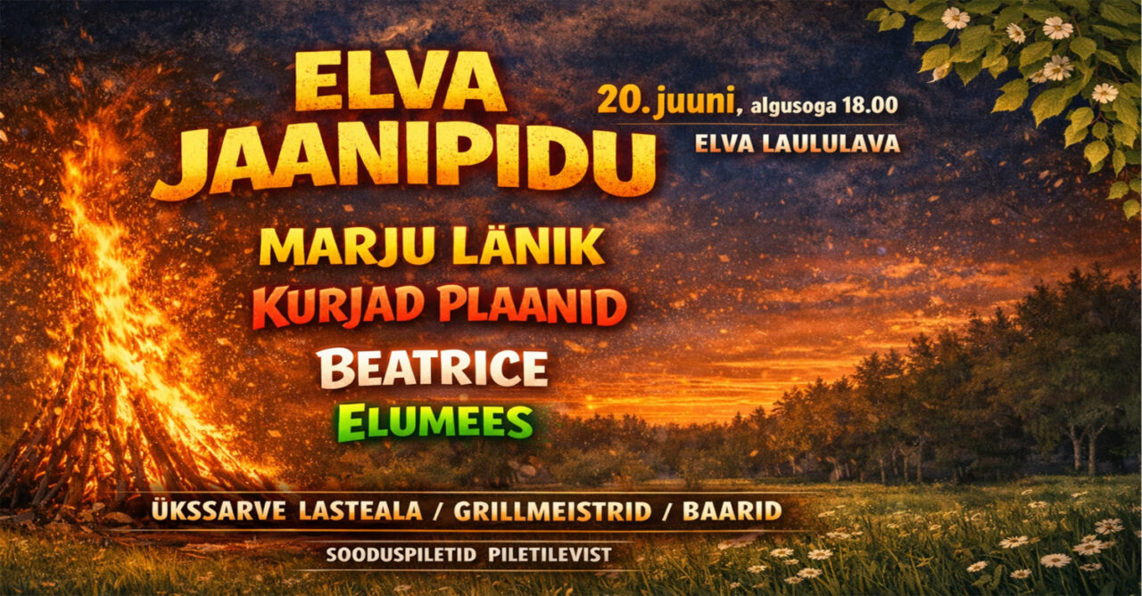 Event Elva Jaanipidu illustratsioon