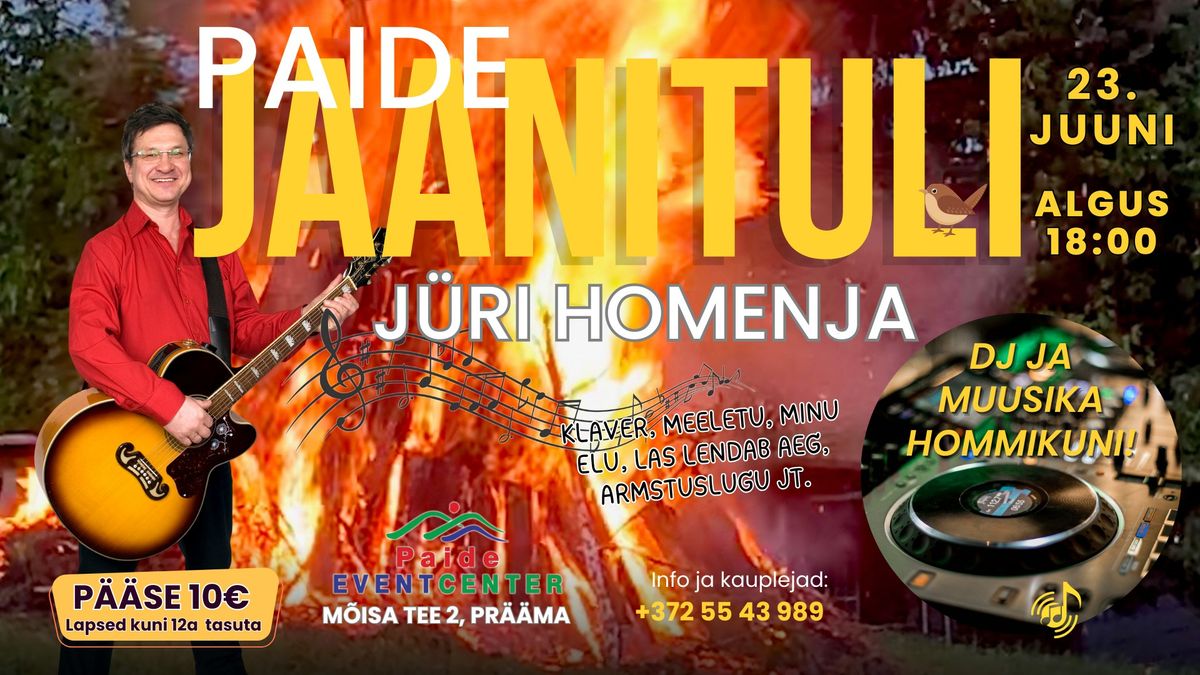 Event PAIDE JAANITULI 23.06.2025 - JÜRI HOMENJA illustratsioon