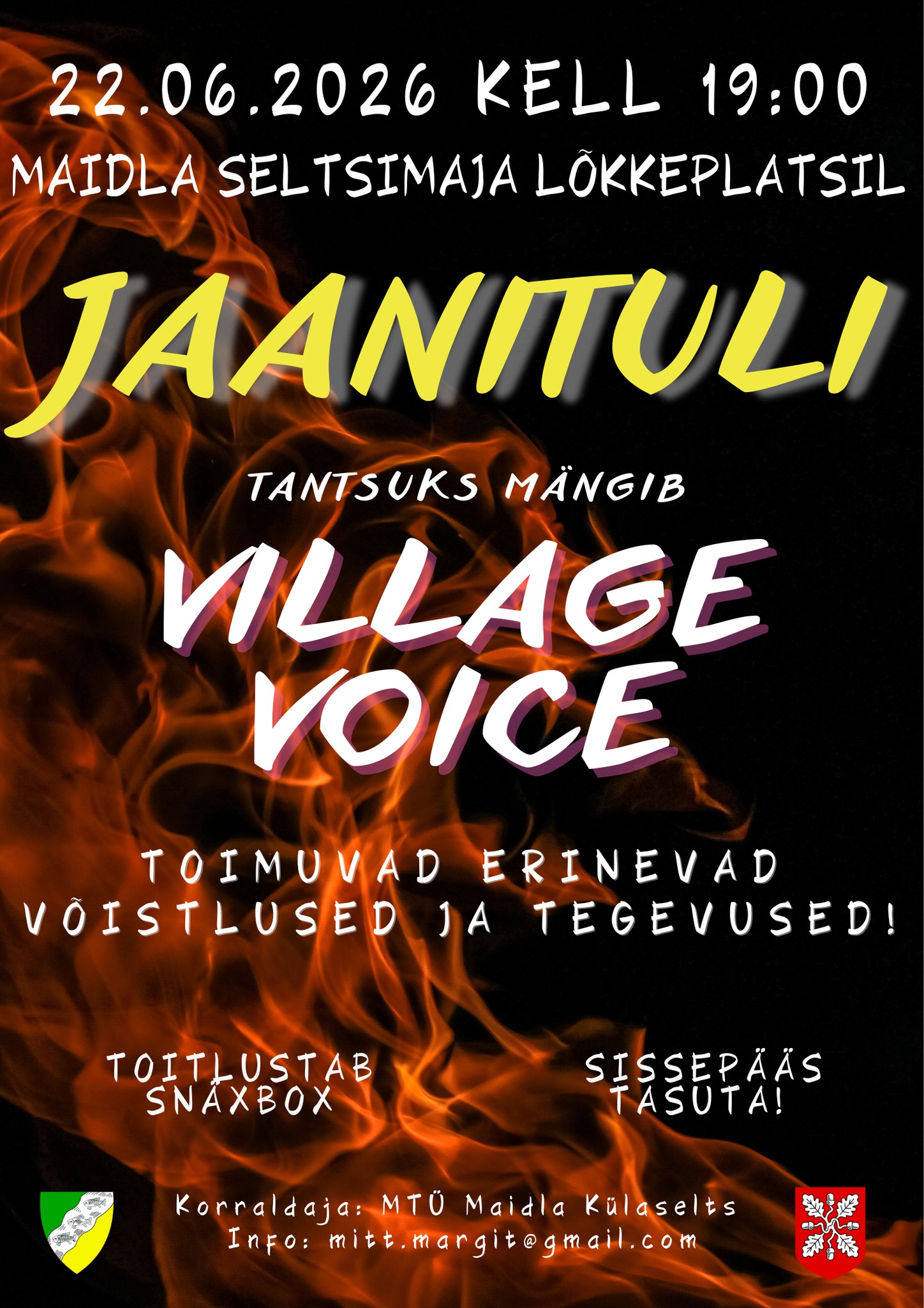 Event Maidla Jaanituli illustratsioon