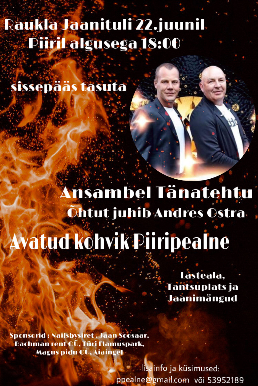 Event RAUKLA JAANID 2023 illustratsioon