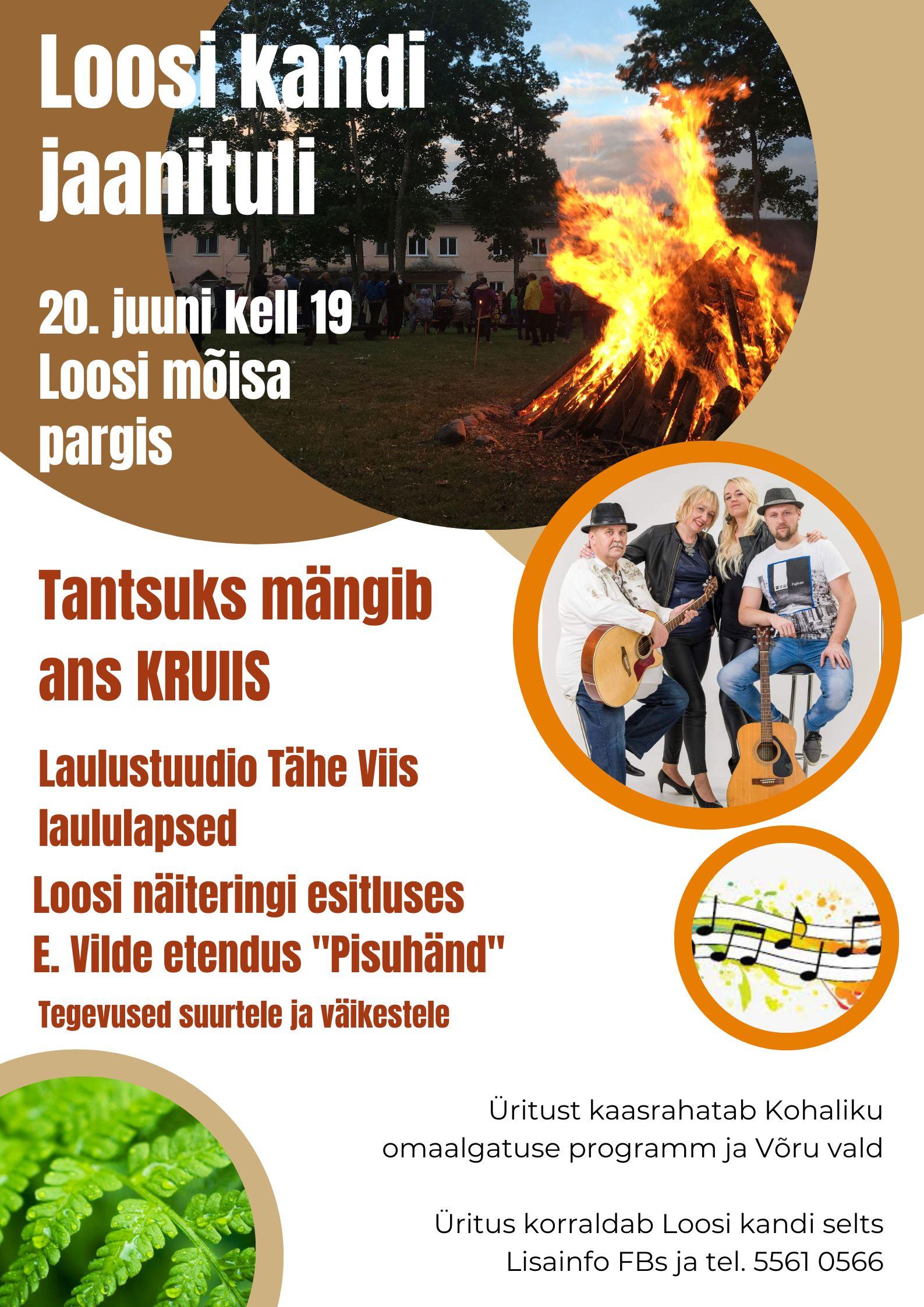 Event LOOSI KANDI JAANITULI KOOS ANS KRUIIS illustratsioon