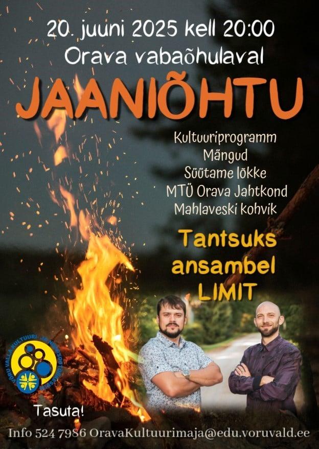 Event JAANIÕHTU ANSAMBLIGA LIMIT ORAVA VABAÕHULAVAL illustratsioon