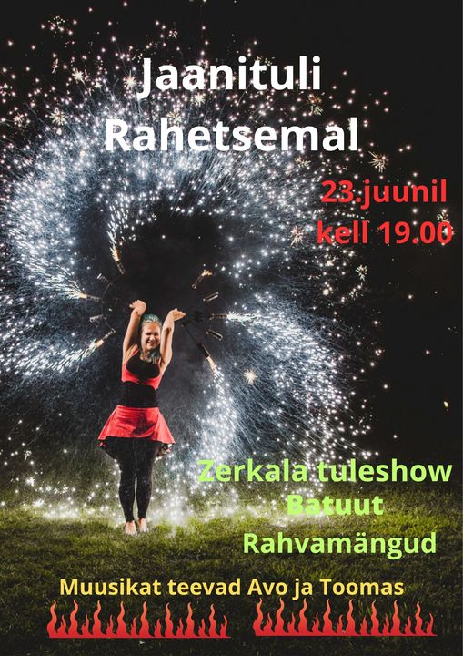 Event Jaanituli Rahetsemal illustratsioon