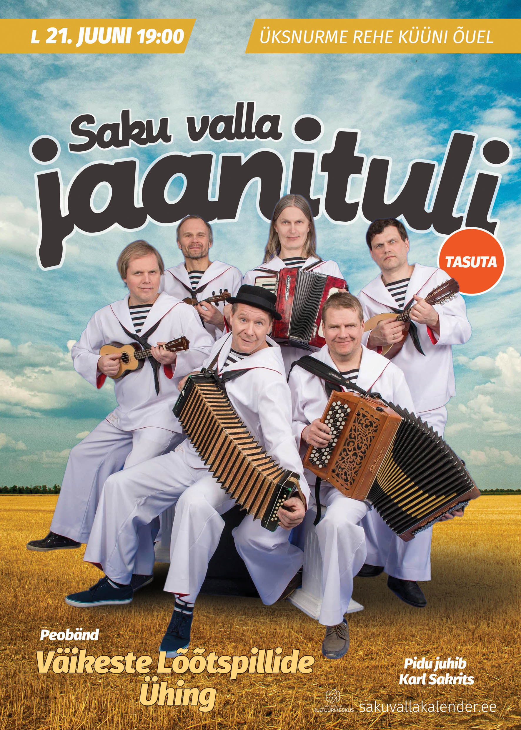 Event Saku valla jaanituli illustratsioon
