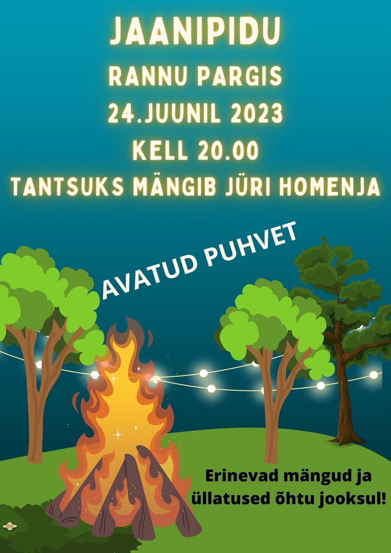 Event Rannu küla jaanituli illustratsioon