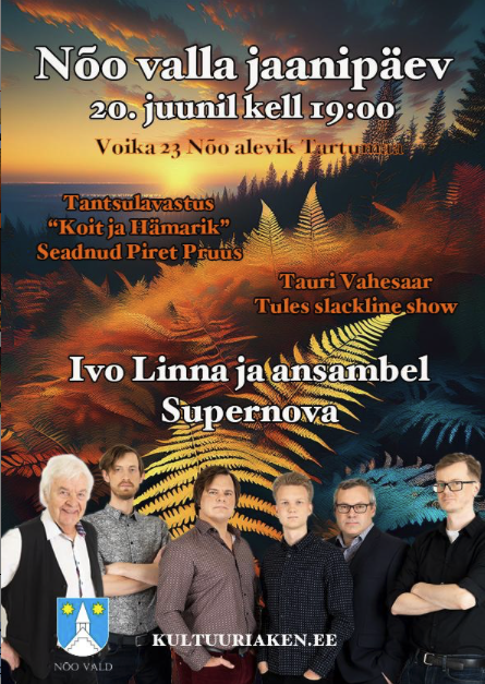 Event Nõo valla jaanipäev illustratsioon