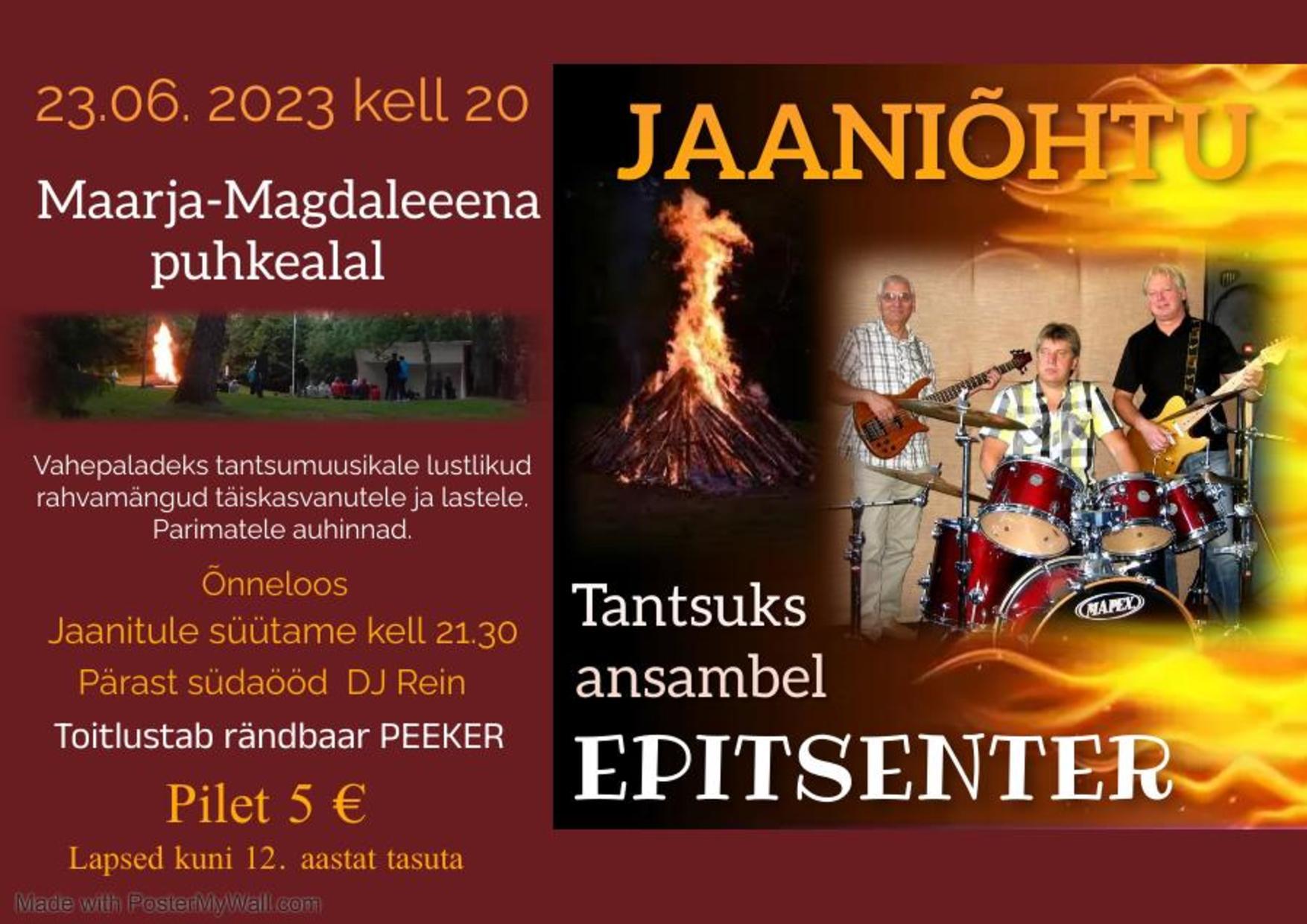 Event Maarja-Magdaleena jaanipidu illustratsioon
