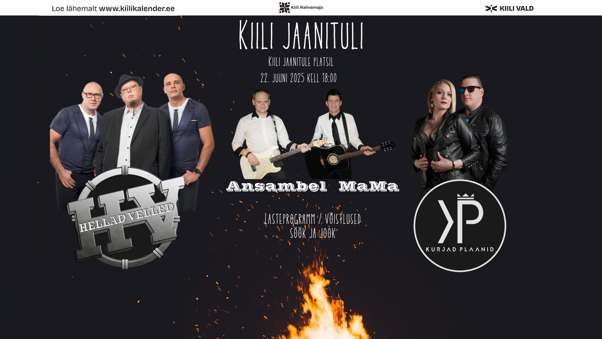 Event Kiili jaanituli 2025 illustratsioon