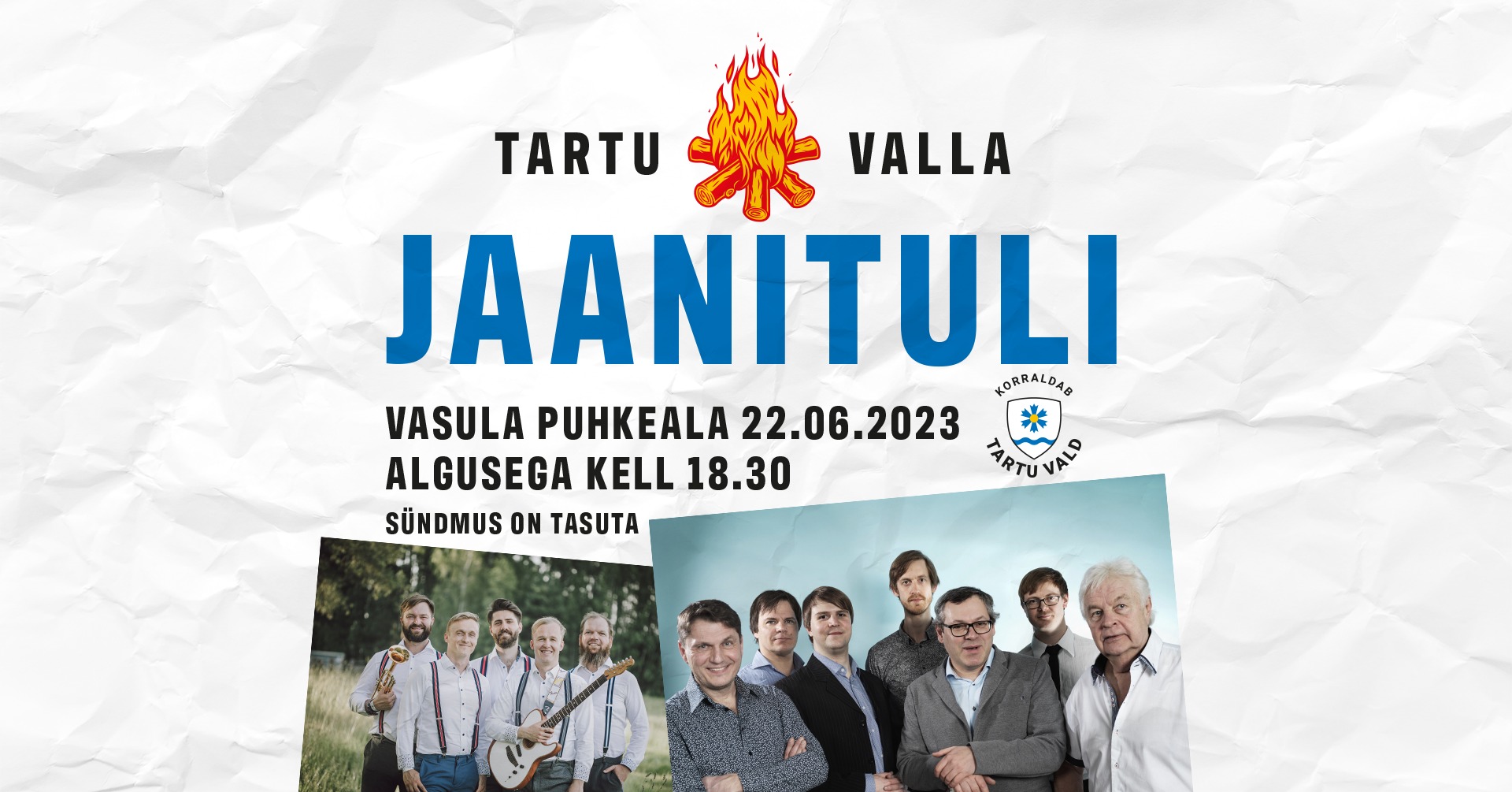 Event Tartu valla jaanituli illustratsioon