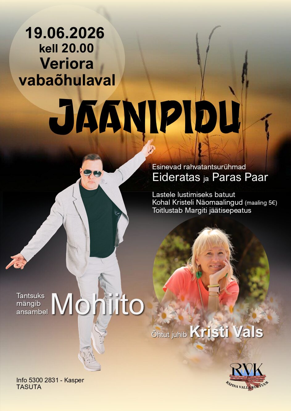 Event Jaanipidu Verioral illustratsioon