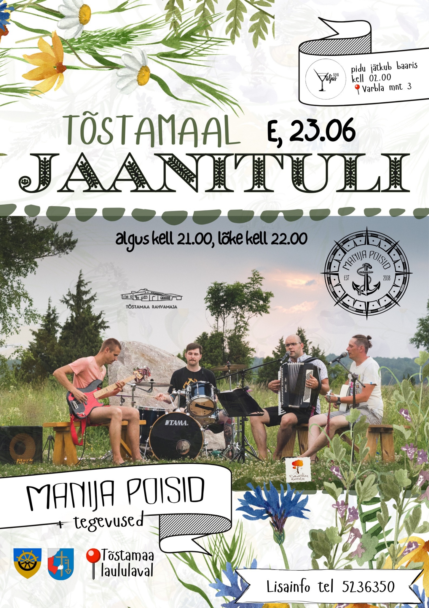 Event Tõstamaa jaanituli 2025 illustratsioon