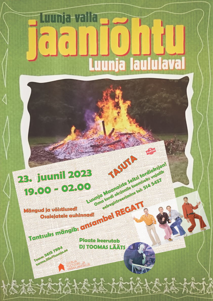Event Luunja jaanituli illustratsioon