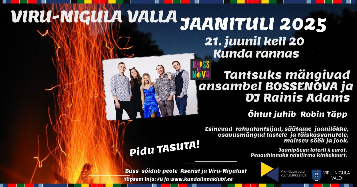 Event Viru-Nigula valla jaanituli illustratsioon