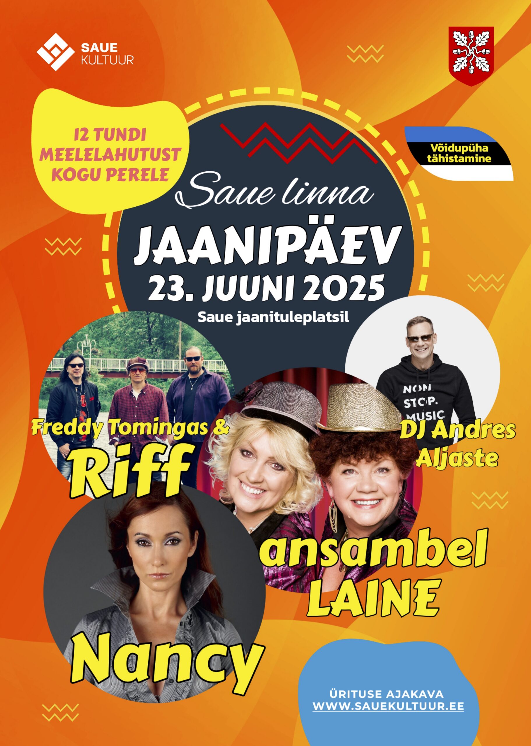 Event Saue linna jaanituli illustratsioon