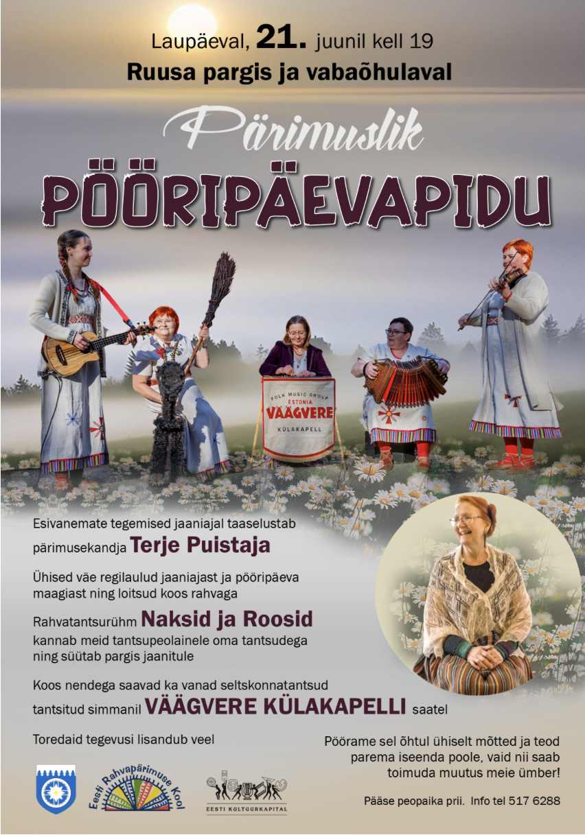 Event Pööripäevaõhtu Ruusa pargis illustratsioon