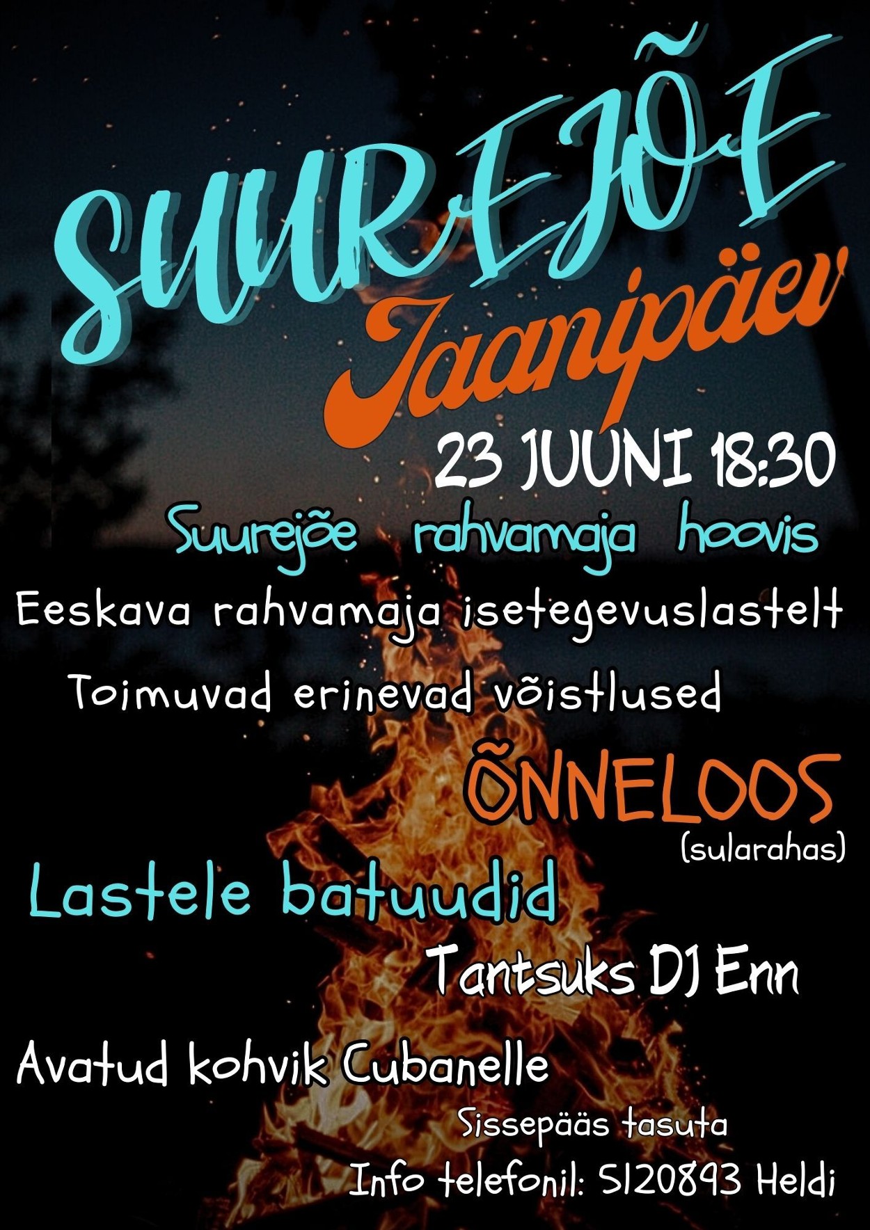 Event Suurejõe jaanipäev illustratsioon