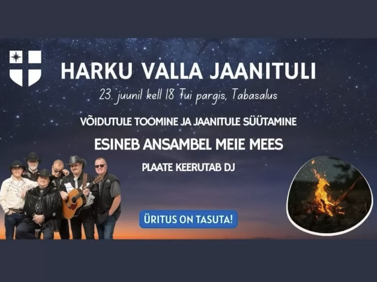 Event Harku valla jaanituli illustratsioon