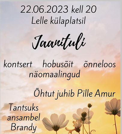 Event Lelle jaanituli illustratsioon