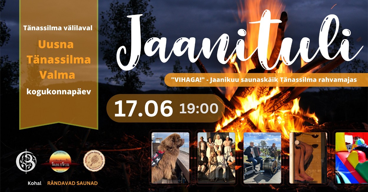 Event Uusna, Tänassilma, Valma kogukonnapäev. Jaanituli 