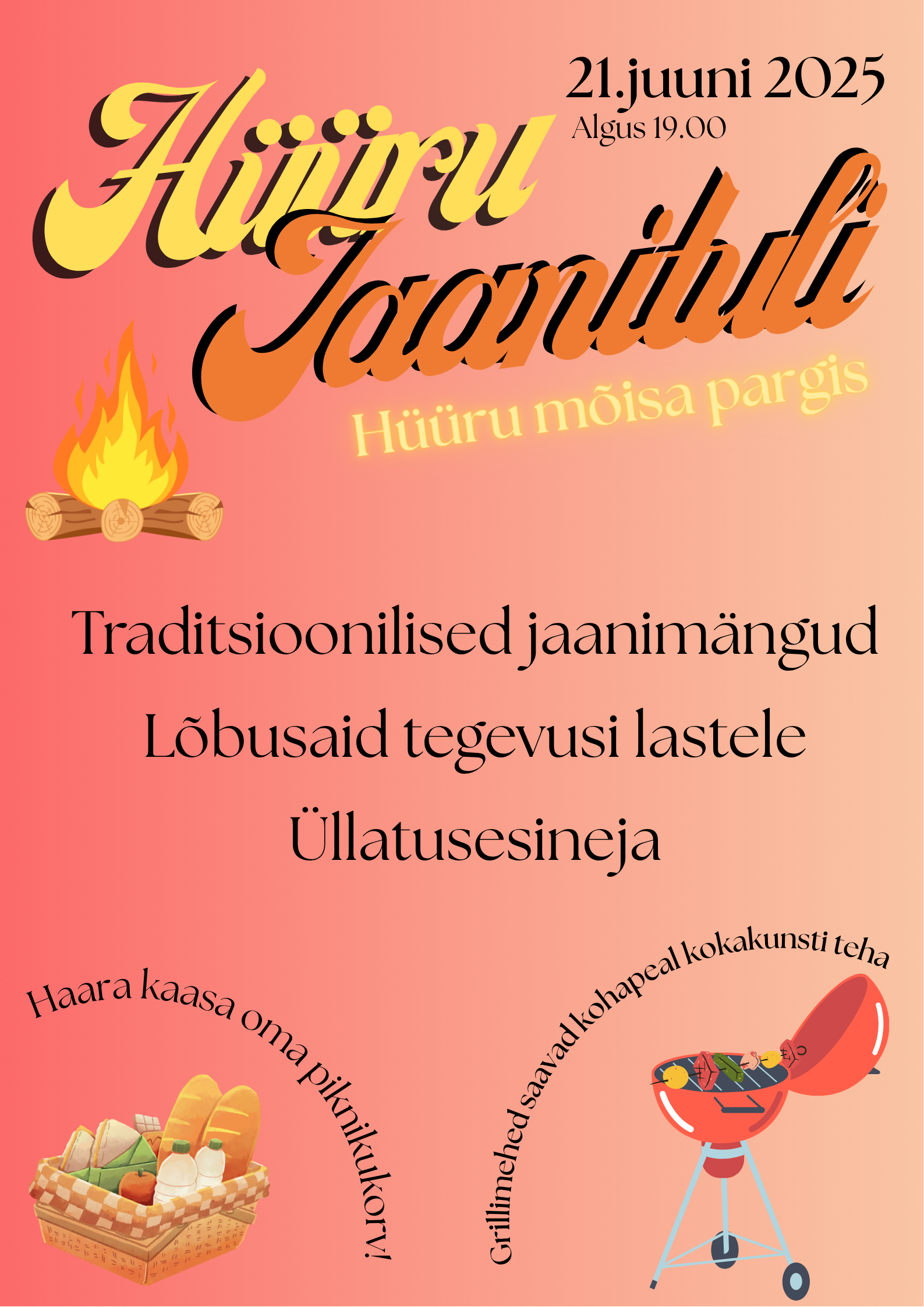 Event Hüüru Jaanituli illustratsioon
