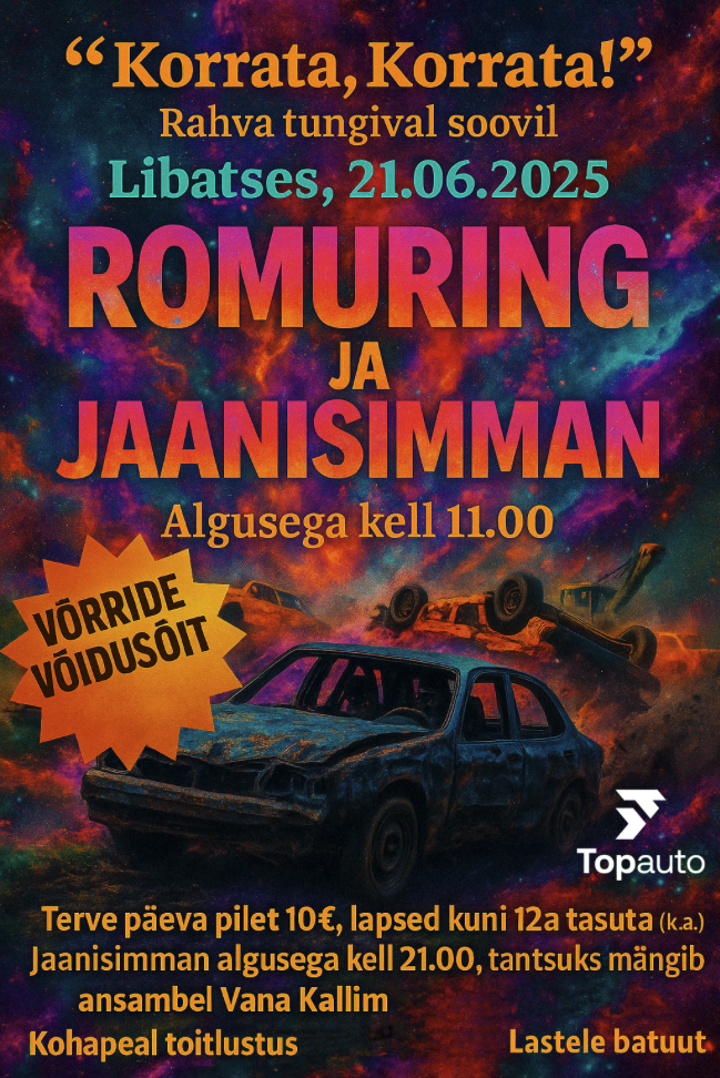 Event LIBATSE ROMIRING JA JAANISIMMAN illustratsioon