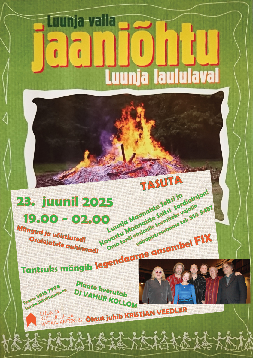 Event Luunja jaaniõhtu illustratsioon