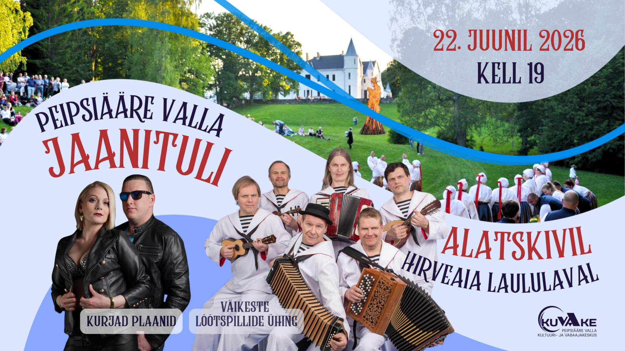 Event Peipsiääre valla jaanituli illustratsioon