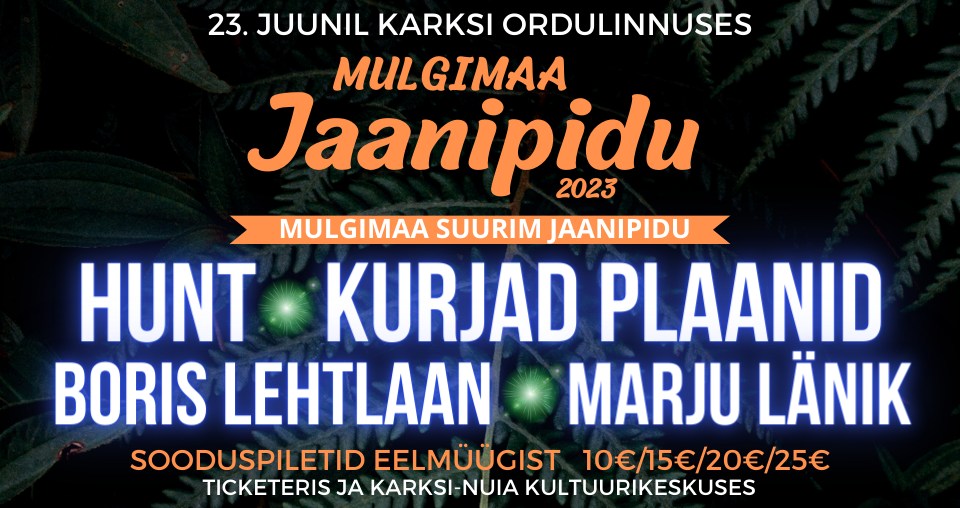 Event Mulgimaa jaanituli illustratsioon